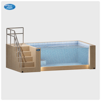 Capture the Ocean - Piscine extérieure portable de luxe en conteneur préfabriqué de 40 pieds pour villa, jardin, complexe hôtelier, hôtel