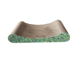 Rascador para Gatos Ecológico y Duradero de Cartón Corrugado Reciclado, Sofá con Diseño Seguro y Colorido - Product Image 4