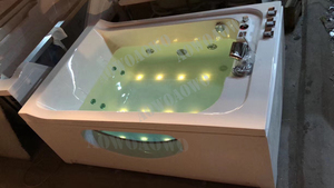 2 gonne <span class=keywords><strong>con</strong></span> pannello in vetro vasca idromassaggio idromassaggio piscine strutturali <span class=keywords><strong>bagno</strong></span> uso vasca idromassaggio jacuzzi interno spa testa terapia dell'acqua - Product Image 3