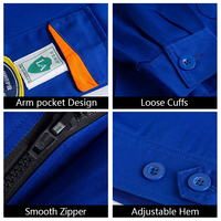 Anti-acide alcali résistance chimique huile minière Protection de sécurité travailleur costume travail vêtements de travail antistatique anti-acide uniforme de travail