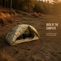 Tente de camping camouflage double couche robuste avec poteaux de support en aluminium pour activités de plein air en milieu sauvage