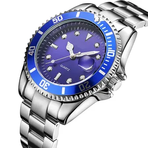 Hoge Kwaliteit Heren Roestvrij Staal Eenvoudige Mode Luxe Quartz Horloge