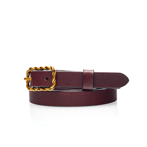 Luxury Women's Genuine Cow Hide Top Grain Leather <b>Belt</b> Factory Wholesale Designer Style Designed Retro Buckle Custom <b>Belt</b> - Product Image 4