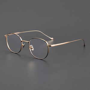 CHODR-D di lusso di alta qualità di titanio occhiali da vista cornice rotonda con Designer modello solido per gli uomini e le donne - Product Image 2