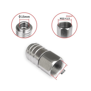 3/8 cambio <span class=keywords><strong>a</strong></span> adaptador macho hembra M22 nuevo conector rápido de autobloqueo accesorios de <span class=keywords><strong>manguera</strong></span> de <span class=keywords><strong>pistola</strong></span> de alta presión de fácil liberación - Product Image 6
