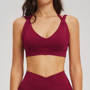 Soutien-gorge de yoga de haute qualité, sensation de peau nue, soutien-gorge de sport élégant à <span class=keywords><strong>dos</strong></span> ouvert, soutien-gorge de sport haut de gamme pour femmes, soutien-gorge de course et de fitness - Product Image 5