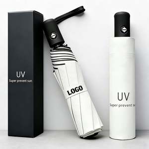 Dual-Use Custom Logo <b>Folding</b> Umbrella Custom Extra Large Sunshade for Sun Rain Protection Promo Business Gift Wholesale - Product Image 1