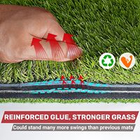 Tapis de golf pliable personnalisé double surface vert avec support en caoutchouc EVA 10 mm pour swing et chipping, tapis d'entraînement robuste Zhenguan