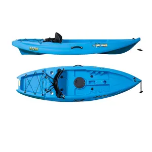 Woowave 2.2m Kayak en plastique de pêche familiale de haute qualité pour 1 personne avec siège de Kayak