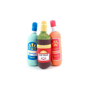 Jouet à mâcher pour chien en peluche Yommy, mignon, qui couine, en forme de bouteille de vin, 7,5 cm - Product Image 2