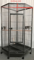 Cage à oiseaux contemporaine de luxe en fer forgé, grande volière en métal et acier pour perroquets, canaris, cages d'élevage pour oiseaux, utilisation intérieure et extérieure