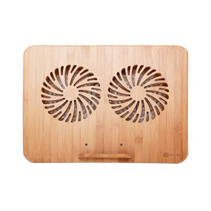 Support de refroidissement pour ordinateur portable Bamboo Technology 17 pouces, double ventilateur, refroidissement par air, support en bambou nanométrique - Product Image 3