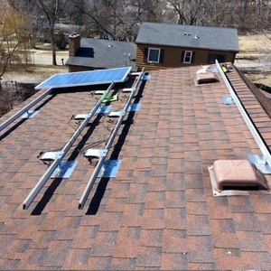 Cường độ cao nhôm năng lượng mặt trời lợp hệ thống cho ván lợp mái không thấm nước <span class=keywords><strong>PV</strong></span> bảng điều chỉnh gắn nhấp nháy tấm L feet Kit - Product Image 1