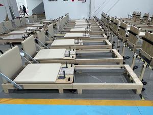 Gỗ sồi nhà bền Pilates cải cách lõi giường Pilates thiết bị bài tập gỗ có thể gập lại Pilates cải cách máy - Product Image 6