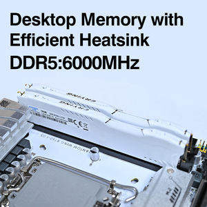 Erying DDR5 16GB 6000MHz Dual Channel <span class=keywords><strong>RAM</strong></span> cho <span class=keywords><strong>PC</strong></span> chơi Game 32GB tổng XMP ép xung 2 cái Máy tính để bàn Bộ nhớ trong kho - Product Image 2