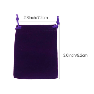Luxury Velvet Jewelry <b>Pouches</b> with Custom Logo and Drawstring - Multi-Color Options for Jewelry Packaging Jewelry Gift Bags - Product Image 6
