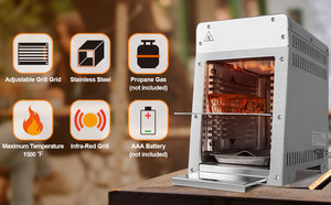 Parrilla de Gas Portátil de Acero Inoxidable de Primera Calidad para Exteriores, <span class=keywords><strong>Asador</strong></span> de Carne, Personalizable con OEM - Product Image 3