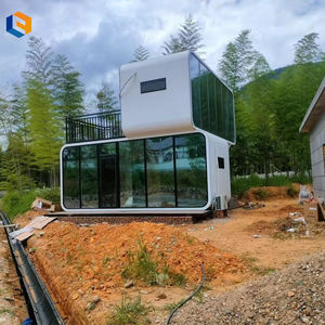 Maisons conteneurs en acier écologiques, durables, pour le <span class=keywords><strong>travail</strong></span> en extérieur, avec vue 160°, étanches, structure en acier, type Apple House pour villa, chambre <span class=keywords><strong>à</strong></span> coucher - Product Image 6