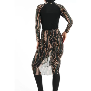 Ensemble de maillot de bain modeste OEM personnalisé Nida Abaya Burkini avec manches longues, protection anti-UV et leggings à jupe pour les vacances à la plage et la natation en piscine - Product Image 3