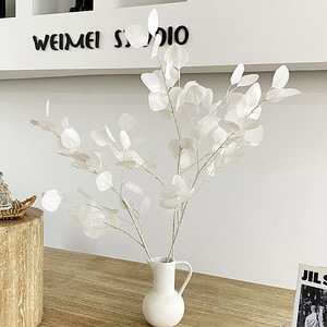 Feuilles d'eucalyptus artificielles en soie, fleurs de vase de 30 cm à 100 cm pour la décoration de mariage et de la maison - Product Image 2