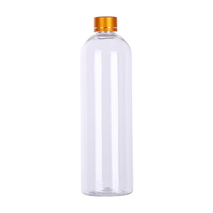 Portable transparent gold-capped sample <b>bottles</b> (30ml, 50ml, 100ml) plastic <b>bottles</b>, gold bean storage <b>bottles</b> - Product Image 1