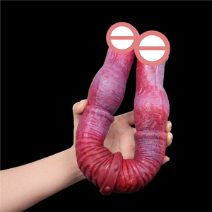 Dildo Realistico a Doppia Testa per Uomini <span class=keywords><strong>e</strong></span> Donne, Giocattolo Sessuale in Silicone a Doppia Estremità - Product Image 6