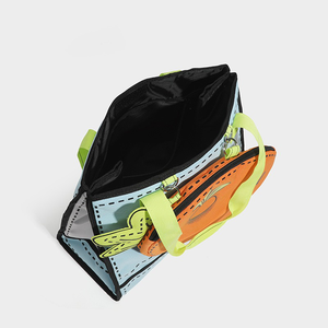 Sac de tennis pour femme en forme de carotte, en tissu Oxford, mignon, à bandoulière, grande capacité, sac à main décontracté, sac de badminton, vente en gros OEM - Product Image 3