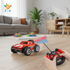 Auto RC AJB a 5 Canali 27Mhz con Illuminazione a Spruzzo, Veicolo Fuoristrada Simulato di Grado Hobby, Auto Elettrica Telecomandata per Bambini - Product Image 1