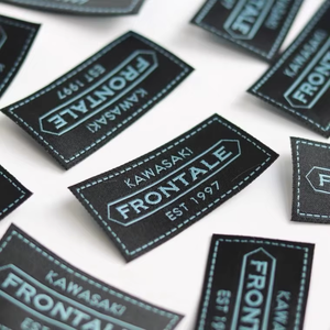 Logotipo de marca personalizado, etiquetas de ropa de Damasco tejidas lavables, etiquetas de ropa, etiquetas principales para ropa y bolsos - Product Image 3