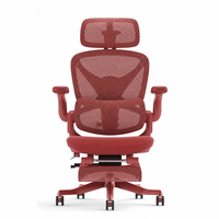 Siège Ergonomique pour Ordinateur, Idéal pour Bureau à Domicile, Salon ou Salle d'Étude, avec Appuie-tête Réglable, Siège Pivotant et Réglable en Hauteur, et Repose-pieds