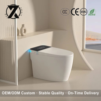 WC intelligent électrique automatique avec siphon, vanne à impulsions, télécommande, siège chauffant et évacuation