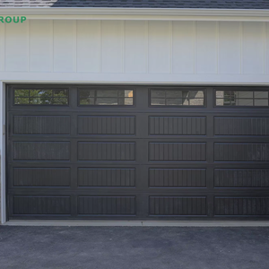 Portes de garage sur mesure en aluminium pour maisons, portes de garage enroulables extérieures automatiques pour villas, portes de garage à panneaux - Product Image 1