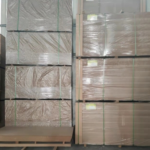 18mm高光沢チーク材メラミン<span class=keywords><strong>MDF</strong></span>ボードE1ホルムアルデヒド発光複合床材と外壁パネル用 - Product Image 5