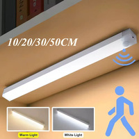 Lampe murale intérieure portable en plastique écologique durable avec détecteur de mouvement PIR, rechargeable, Ra80, LED blanc chaud