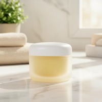 Pots en plastique PP Yu-Xiao avec couvercles à vis pour crèmes cosmétiques pour les yeux et les soins de la peau, finition givrée, 50 g, logo personnalisé
