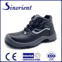 Chaussures de sécurité de marque en cuir véritable Bottes de sécurité pour le travail industriel anti-chocs S3 Chaussures de sécurité avec embout en acier pour hommes