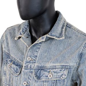 Veste en jean pour homme TOPSHOW DENIM, design original 2025, style cowboy, boutonnée, vintage, lavée, vêtement de travail, veste en jean pour homme - Product Image 2