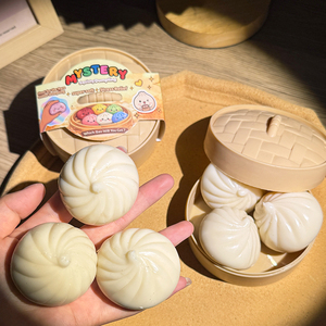 Juguete Blandito de Dumpling de Levadura de Ascenso Lento, Relleno de Harina, Juguete Antiestrés Súper Suave con Vaporizador - Product Image 1