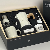 Best-seller Moulin manuel à main boîte-cadeau de café 6IN1 Grain de café peut accessoires extérieur Barista outil café tasse moulin coffret cadeau