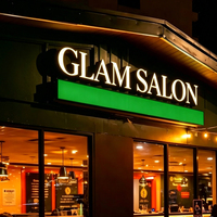 Lettres lumineuses LED pour devanture de magasin, logo lumineux personnalisé, enseigne publicitaire 3D pour entreprise, bâtiment commercial