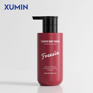 Chai nhựa PET đựng dầu gội, dầu xả, sữa tắm 300ml 500ml (16oz) trong suốt mờ trắng, có vòi bơm, bán buôn - Product Image 2