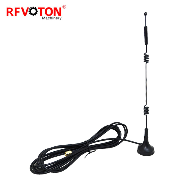 Factory Supply RP Sma Male Plug 2.4G 5G  5-9dbi for Rg174 1M Sucking Disc Antenna Rohs in Stock