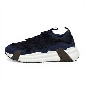 Suprex Enterprises Compassor Sneakers, fermeture à lacets, empeigne en PU, imprimé léopard, anti-odeur, marine, couleur personnalisable, semelle en caoutchouc, pour homme - Product Image 1