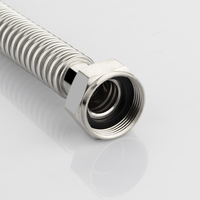 Tuyau flexible en acier inoxydable 304 plaqué, tuyau métallique ondulé, résistance à la température élevée, tuyaux de plomberie durables DN25
