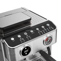 Machine à expresso italienne à double chaudière avec contrôle de température PID, cafetière connectée pour la maison et le camping-car avec système d'eau chaude