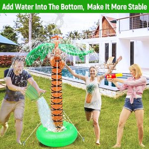 Arroseur gonflable en forme de palmier avec pistolet à eau, jouet aquatique tropical d'extérieur - Product Image 4