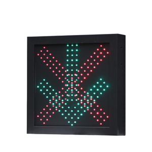 Nhà máy trực tiếp 600*600 mét Led đèn giao thông chữ thập đỏ màu xanh lá cây mũi tên dừng lại đi tín hiệu với Visor - Product Image 6