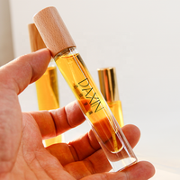 Fond épais Vintage 10ml Mini rond carré clair bouteilles de parfum rechargeables 10ml échantillon de qualité verre parfum décants 10ml