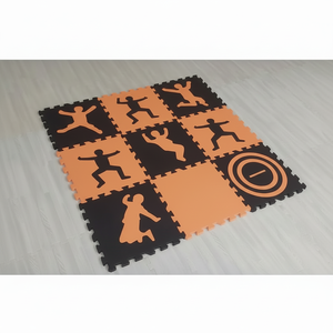 Tapis de puzzle en mousse EVA coloré de 10mm pour enfants Design de motif carré lavable pour la maison et les espaces sportifs en plein air - Product Image 1