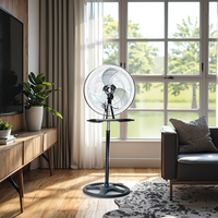 Ventilateur sur pied industriel SOKANY 19047 trois-en-un à forte puissance, oscillant verticalement, de 18 pouces, conçu pour